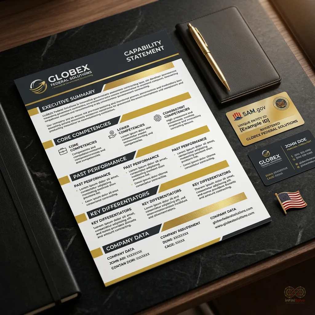 Professional government contractor capability statement